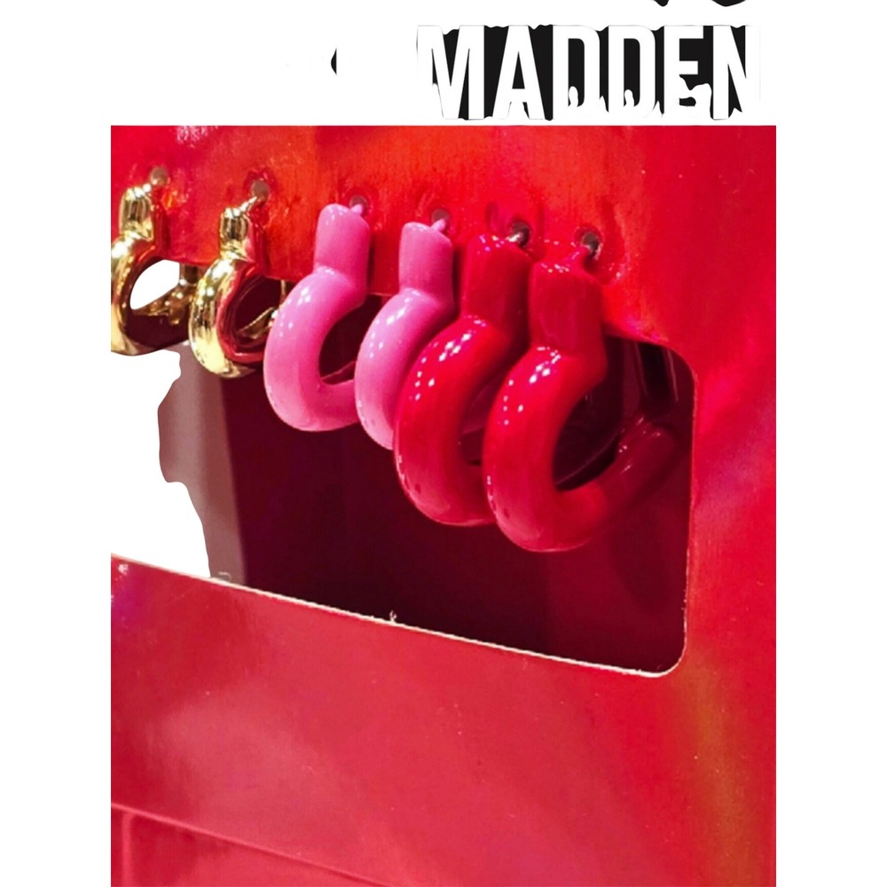 Steve‎ Madden Heart Hoop Earring Set